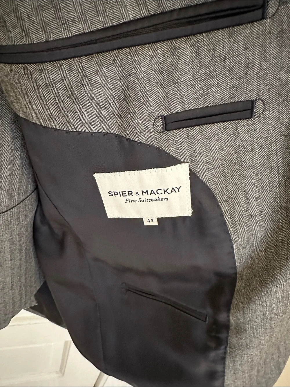 Spier & Mackay 3-Piece Suit - Gray Brushed Herringbone